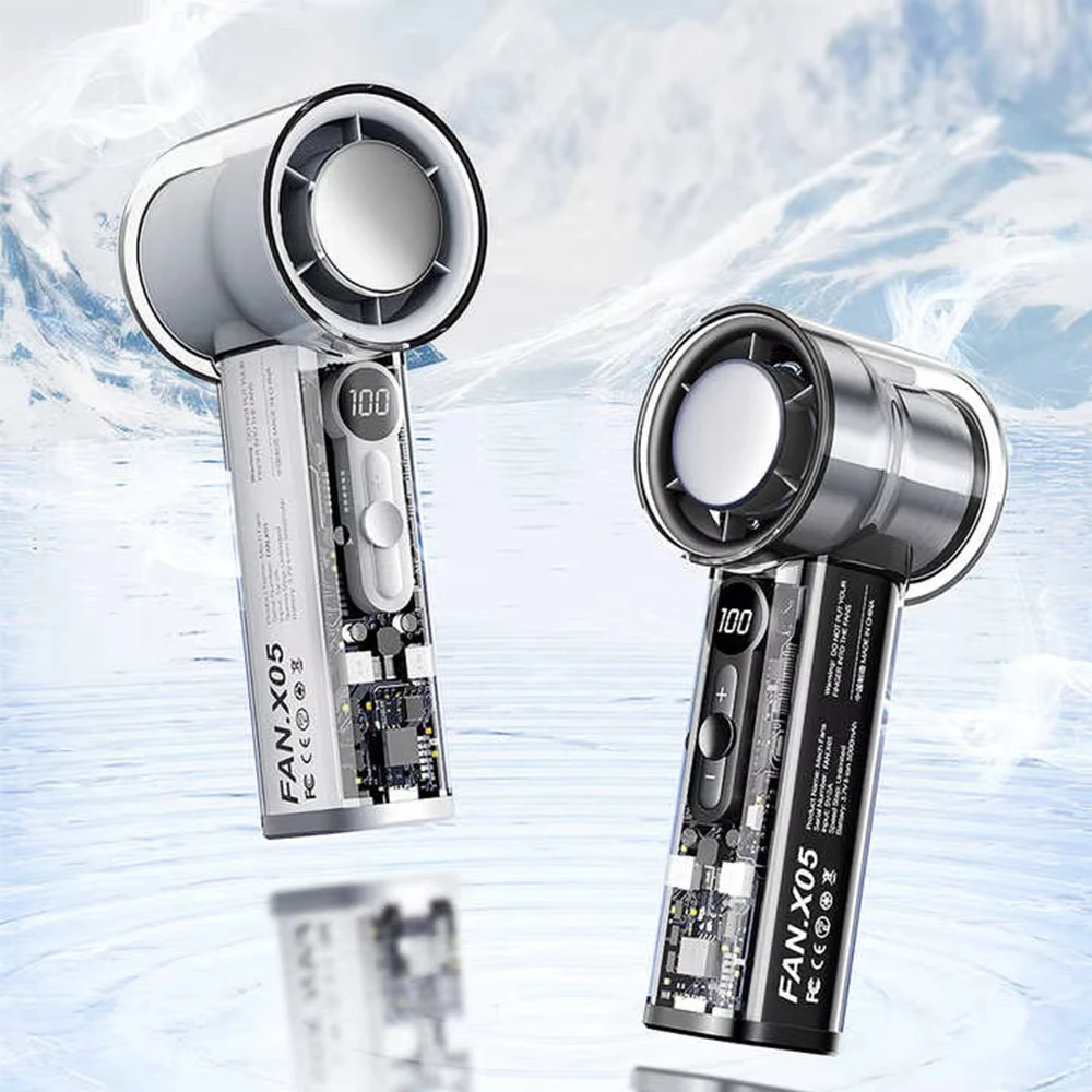 

Портативный высокоскоростной электрический вентилятор с полупроводниковым охлаждением, 3000 мАч, USB-перезаряжаемый, с LED-дисплеем, для улицы