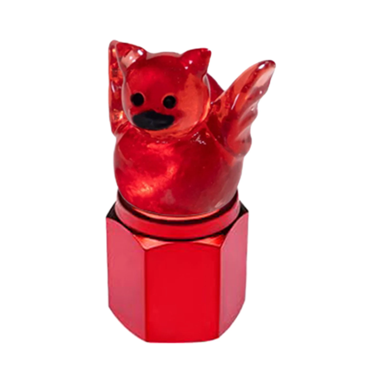 4 عبوات من أغطية صمامات الإطارات اللطيفة المتوهجة في الظلام، أغطية صمامات الإطارات المزخرفة للسيارات والدراجات النارية والدراجات #6