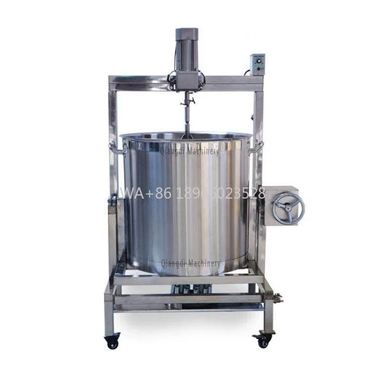 Industrielle halbautomatische Gasheizung, Lackierung von Schlamm, Marmelade, Lebensmittel, Paste, Suppe, Kochtopf mit Mixer