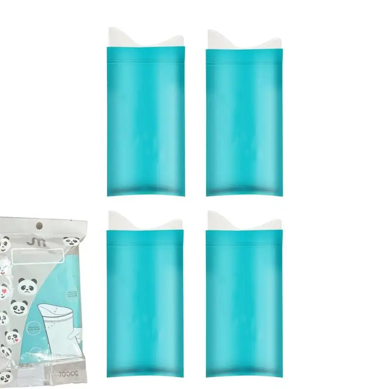 Urine Bag 4PCS Travel Urinal Bag Camping Pee Bags Survival Urinal 600cc/700cc Potty Pee Urine Bottle Camping Pee Bags Urinal Bag