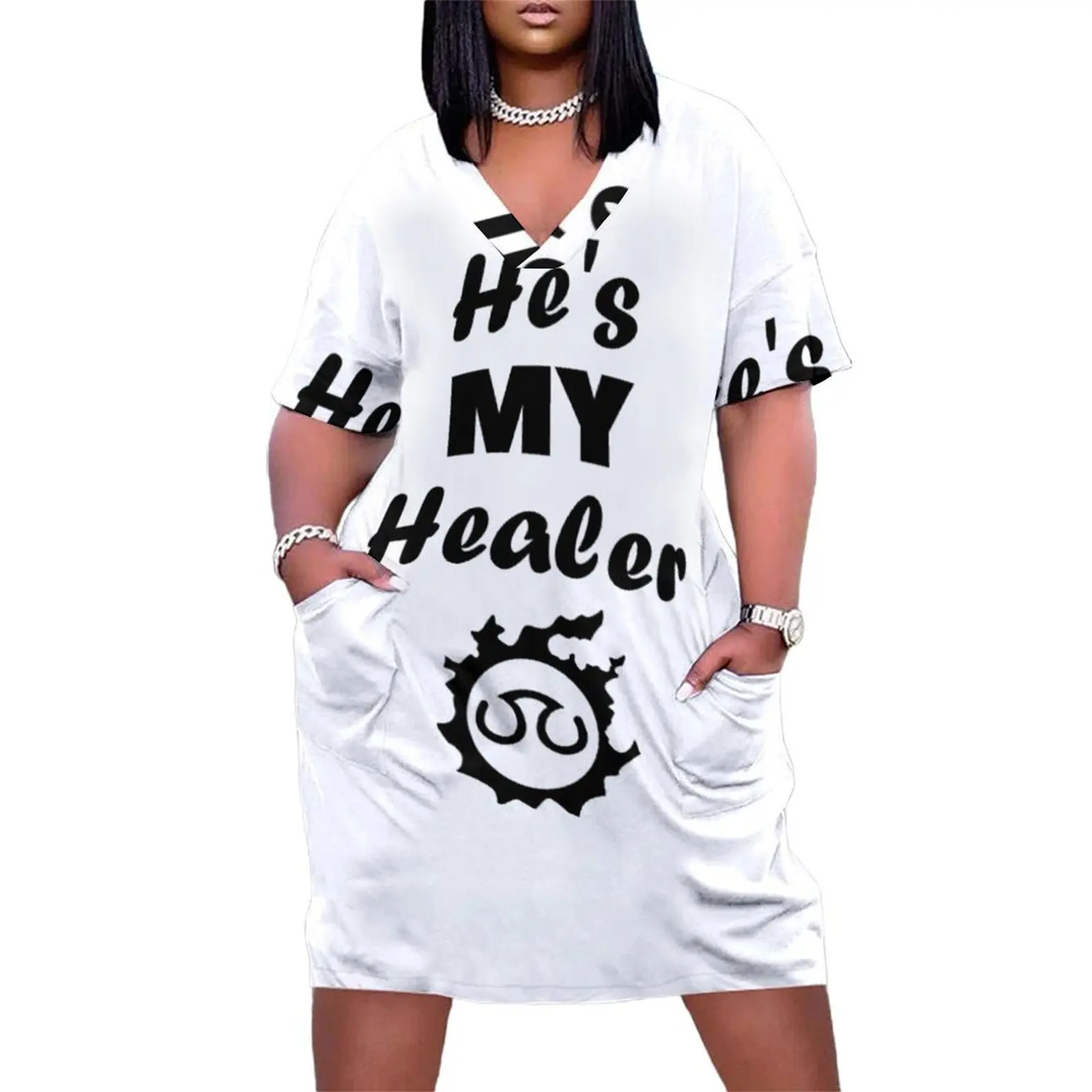 

FFXIV He's My Healer - Scholar SCH Loose Pocket Dress women's elegant loose dresses party dresses women
