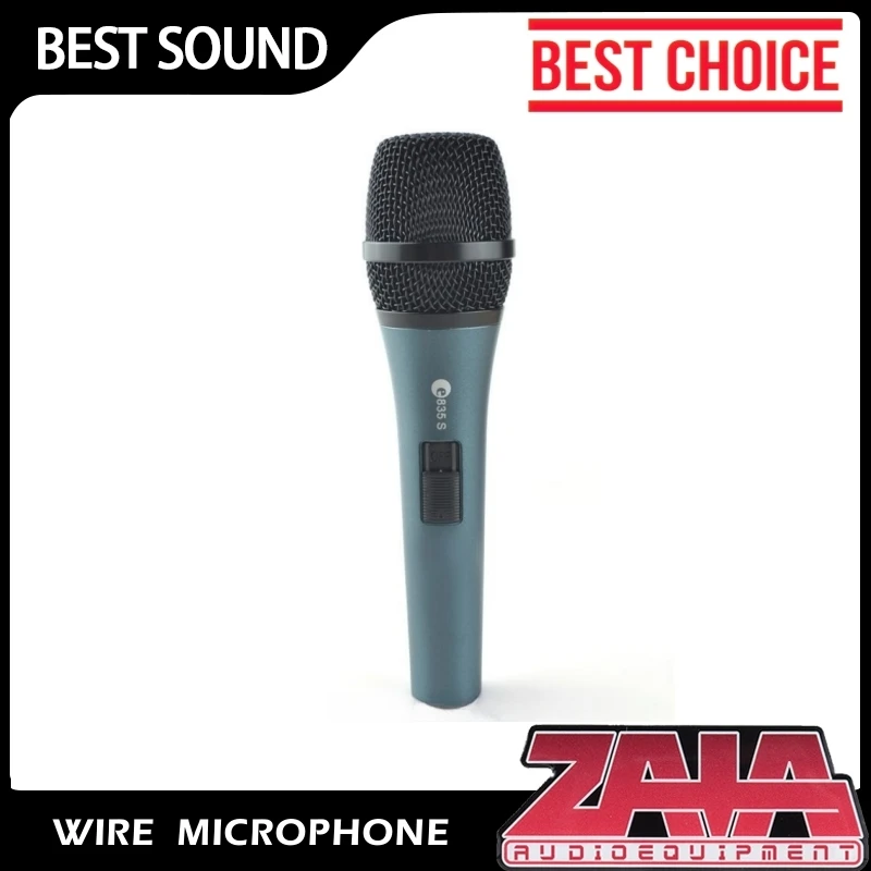 Wired Professional Vocal Handheld Mic for Studio Recording Karaoke KTV Free Shipping E835S Cardioid Dynamic Microphone