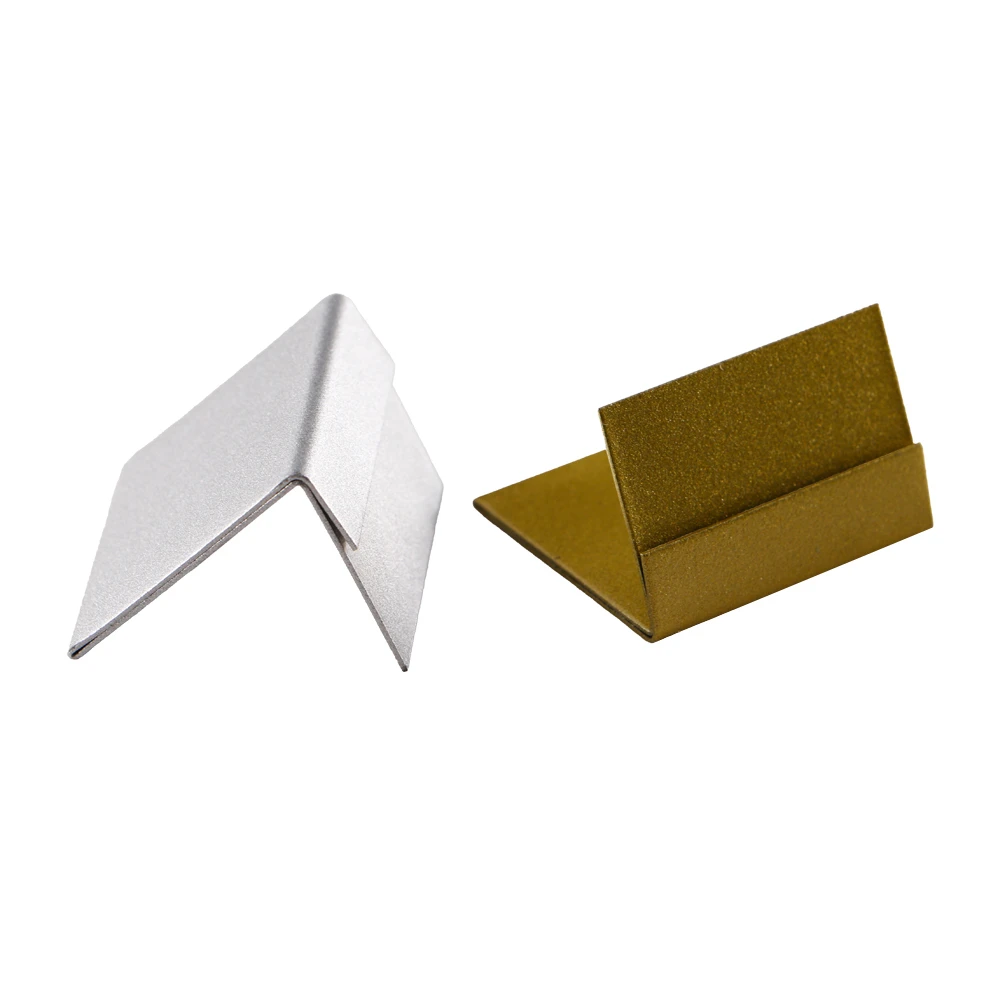 10pcs Copper Label Holder Rack Poster Card Note Memo Price Tag Display Menu Stand Countertop Sign Clip Base