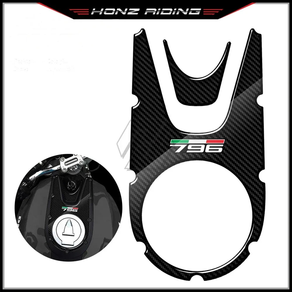 

For Ducati Monster 796 2008-2014 3D Carbon-look Motorcycle fuel tank protective sticker