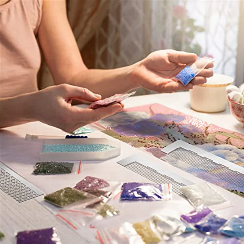 TFBC 1 zestaw Linijka Siatkowa Ze Stali Nierdzewnej 216 400 520 599 699 800 1020 Pusta Siatka Linijka do Diamentowego Haftu 5D