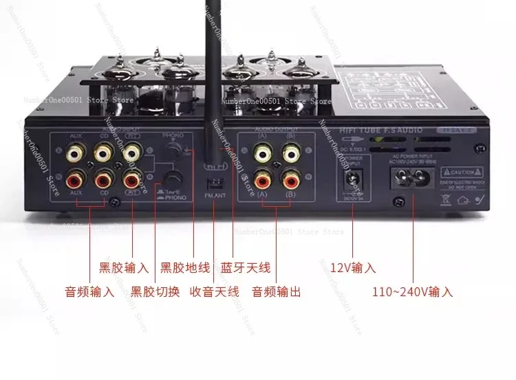 TFSA6.0 6922 Tube Class A Preamplifier HiFi Bluetooth Valve Preamp with USB Lossless Phono Stage
