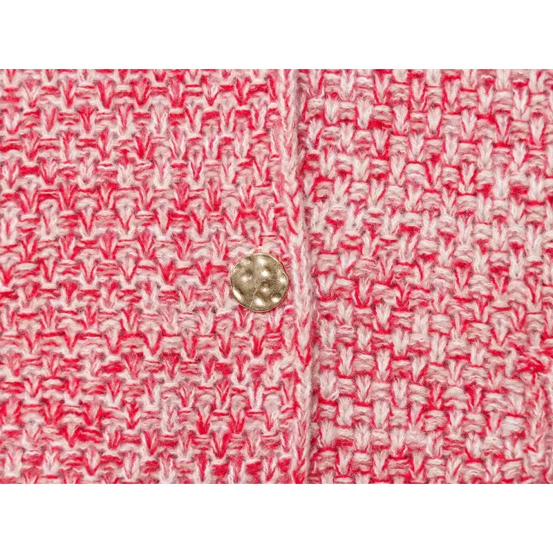 Knit Cardigan Sweater Sweaters Pink Pretty Women's Winter Knitting Short Sleeve Shoujo Girl Style 2025 Long Knitwear Red