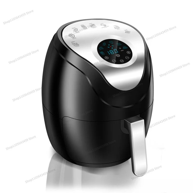 For voice automatic intelligent air fryer household large capacity transparent electric fryer without turning over oven