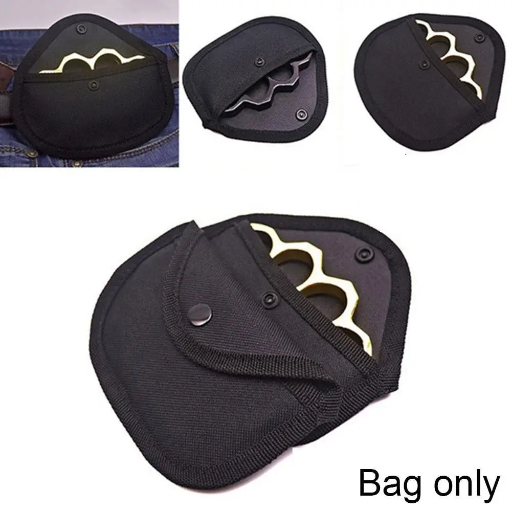 Edc Finger Tiger Bag Ijzer Vier-Vinger Doek Voering Cover Schokbestendig Opknoping Zachte Voering Tas Opknoping Gesp Vuist (Alleen Tas)