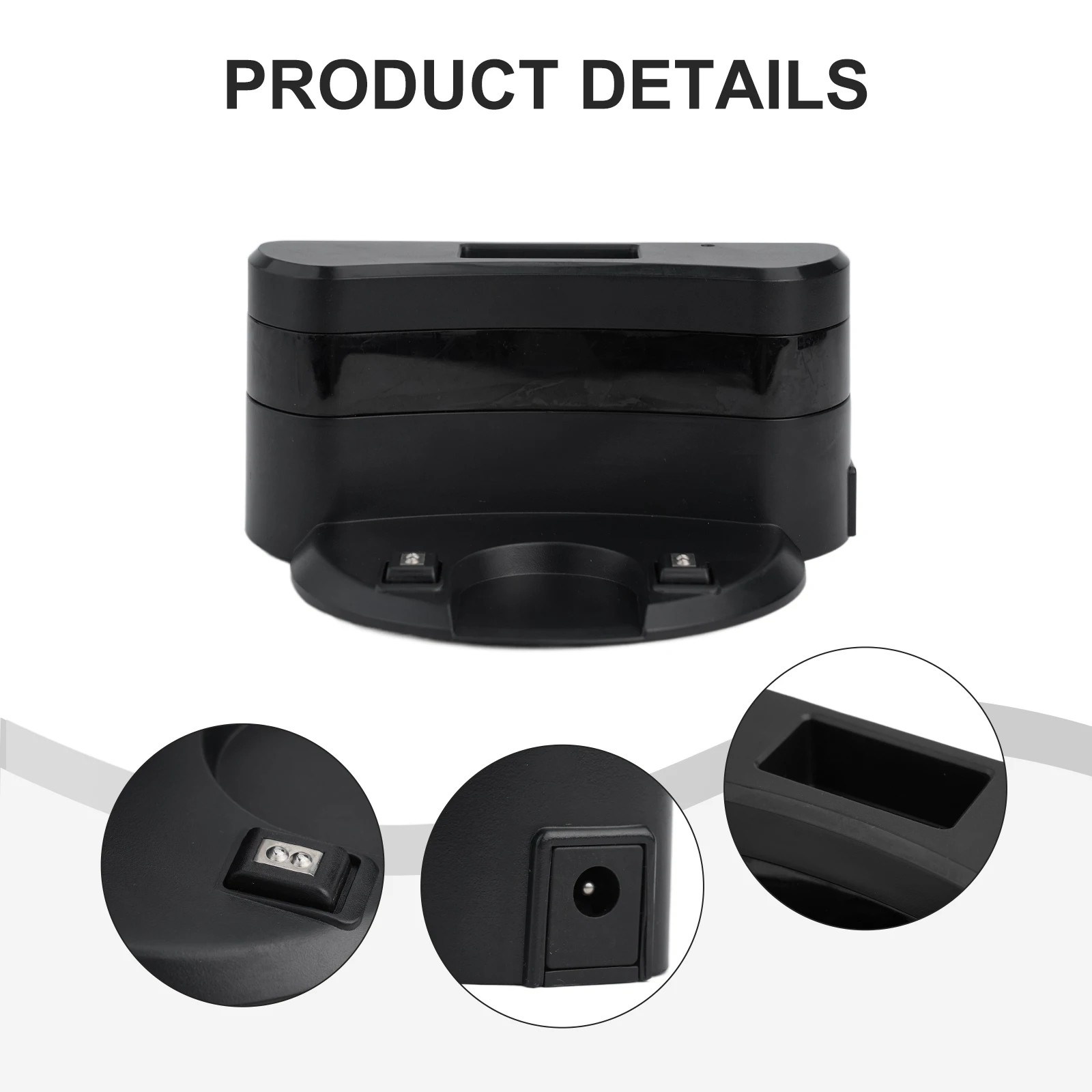 

База зарядного устройства для инструментов, домашний эффективный, надежный, безопасный, черный, простой в использовании, для Deebot, для Yeedi, для Ecovacs