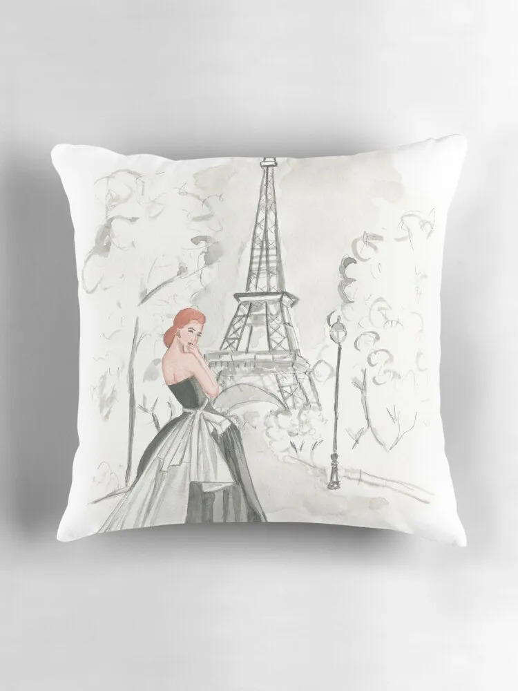 Paris Dreaming Throw Pillow christmas ornaments 2024 luxury home accessories Pillow Cover pillow cover christmas