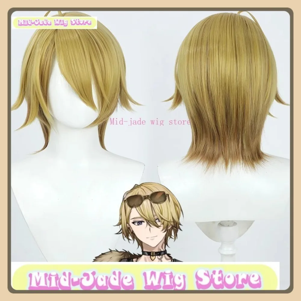 ミッドジェイドウィッグストア Nijisanji Luxiem Mysta & Ike ツインセットコスプレウィッグアニメゲームロールプレイングハロウィンコスチューム小道具