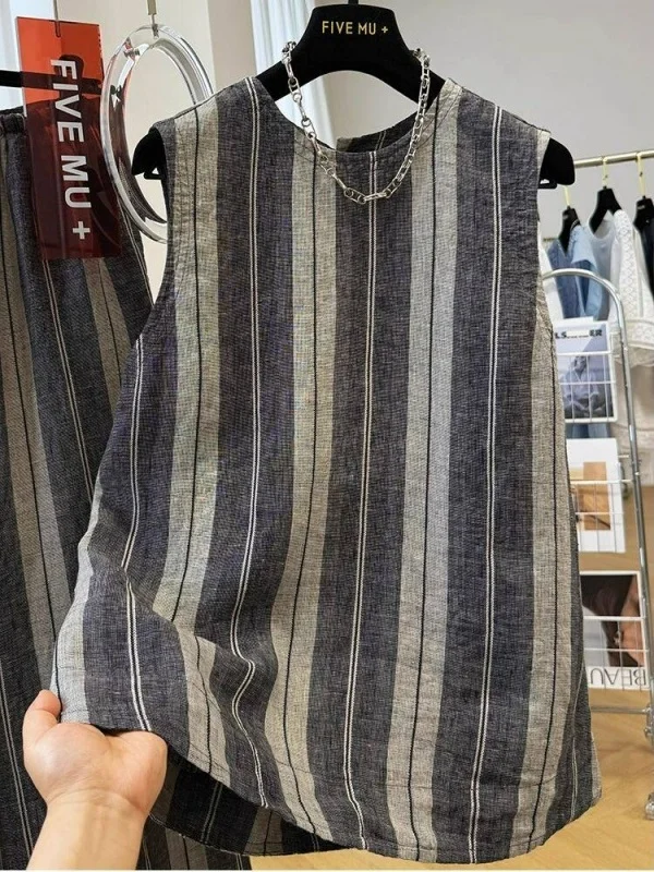 

plus Size 300 Pounds Striped Backless Shirt Men Women Summer Trendy Casual Style round Neck Short Sleeve Youth Fashion Top