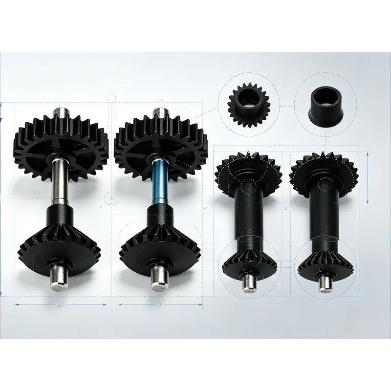 28T M0.6 Front Drive Gear Set Torque Tube Spare Parts For RC Helicopter 450 470 Size
