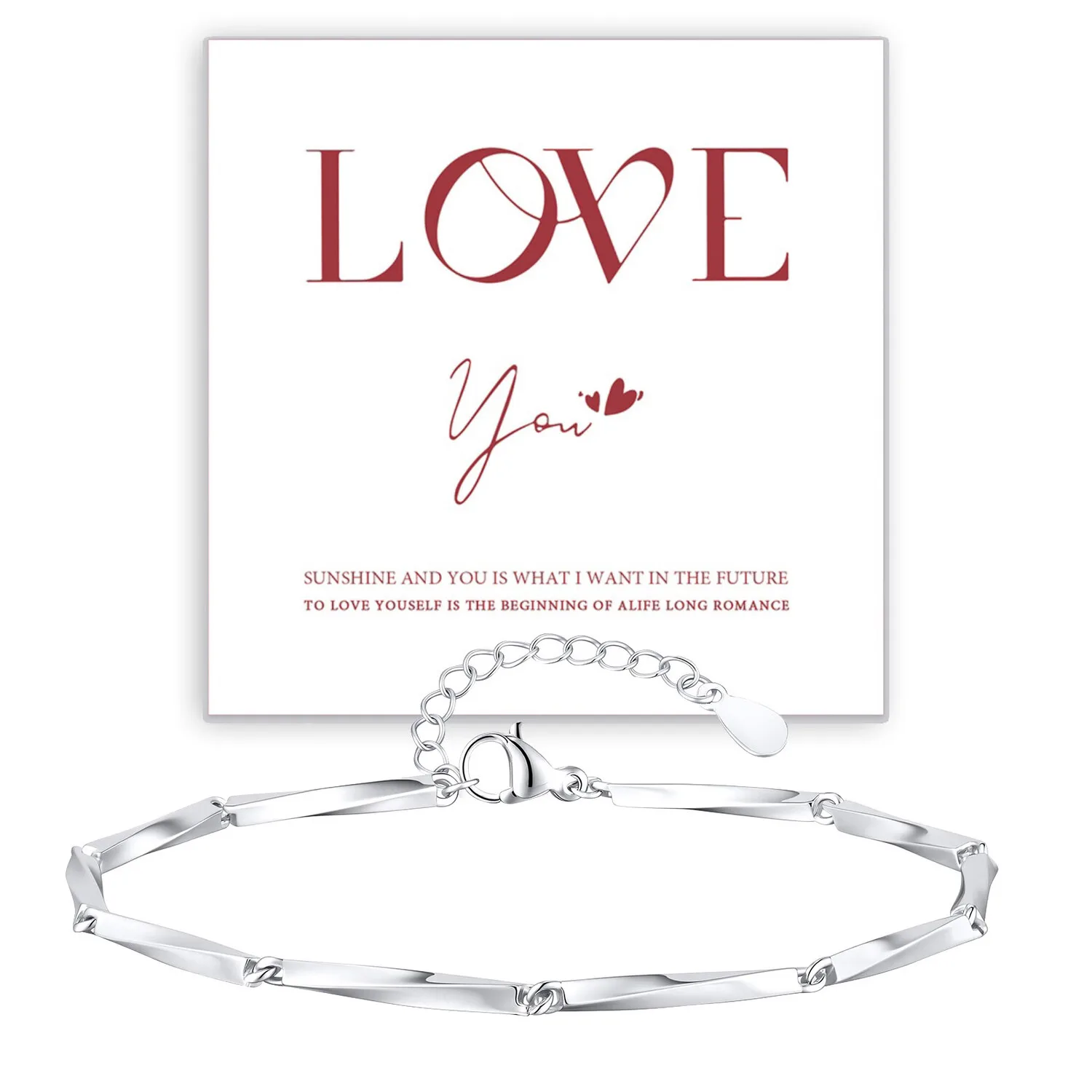 Verdrehtes Kabel-Gliederketten-Armband für Damen, klobiges Rolo-Armband aus Edelstahl, dicker Armband-Schmuck