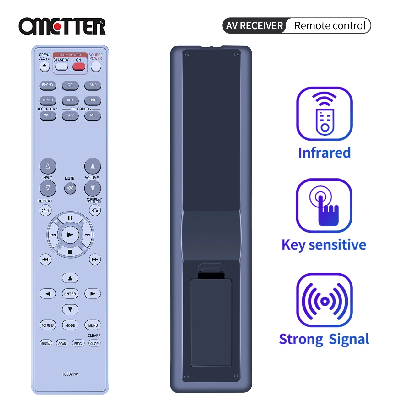 RC002PM Remote Control Fit for Marantz Integrated Amplifier PM6002 PM6002/N1S PM6002/N1B