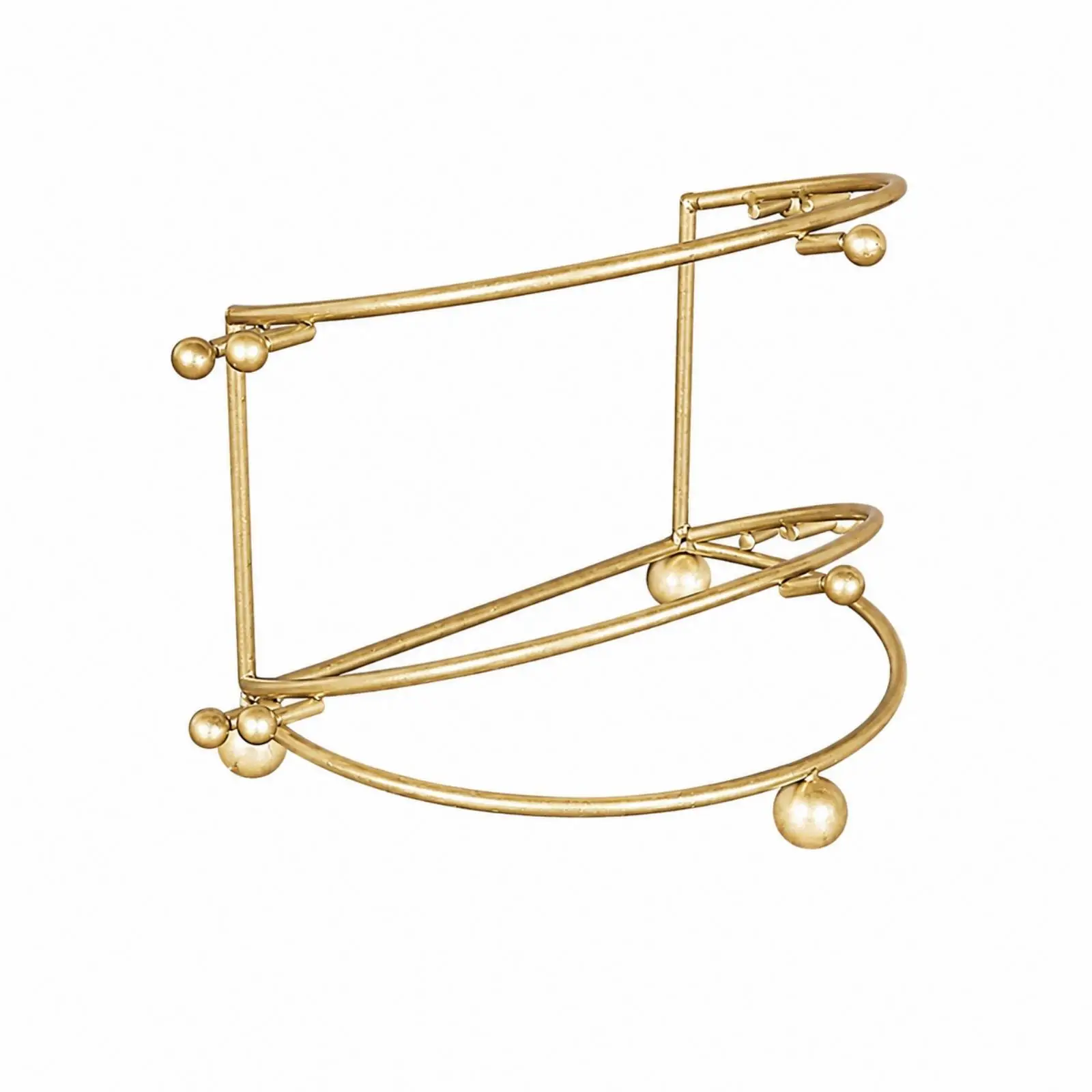 Jewelry Display Stand for Crowns Metal Tiered Rack Headpiece Organizer for Bridal Shop Showcase