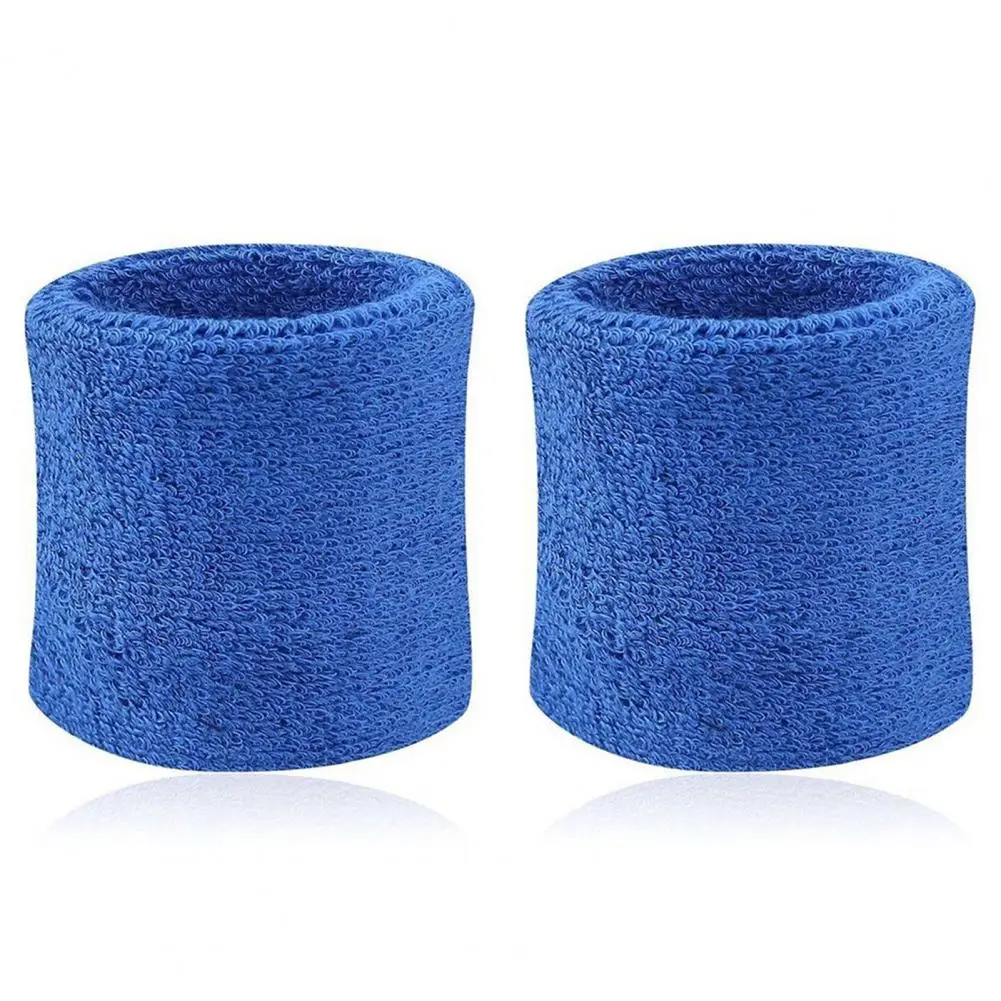2 stuks katoenen polsband polsbandje tenniszweetbanden sneldrogende fitness zweetbandjes polsband veiligheid polssteun brace wrap band