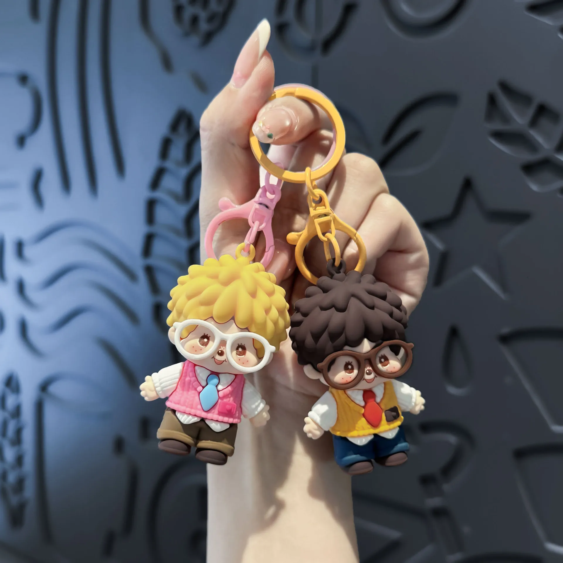 Cartoon New Monqiqi doll figurine keychain pendant DIY crafting accessory Backpack decoration Gift
