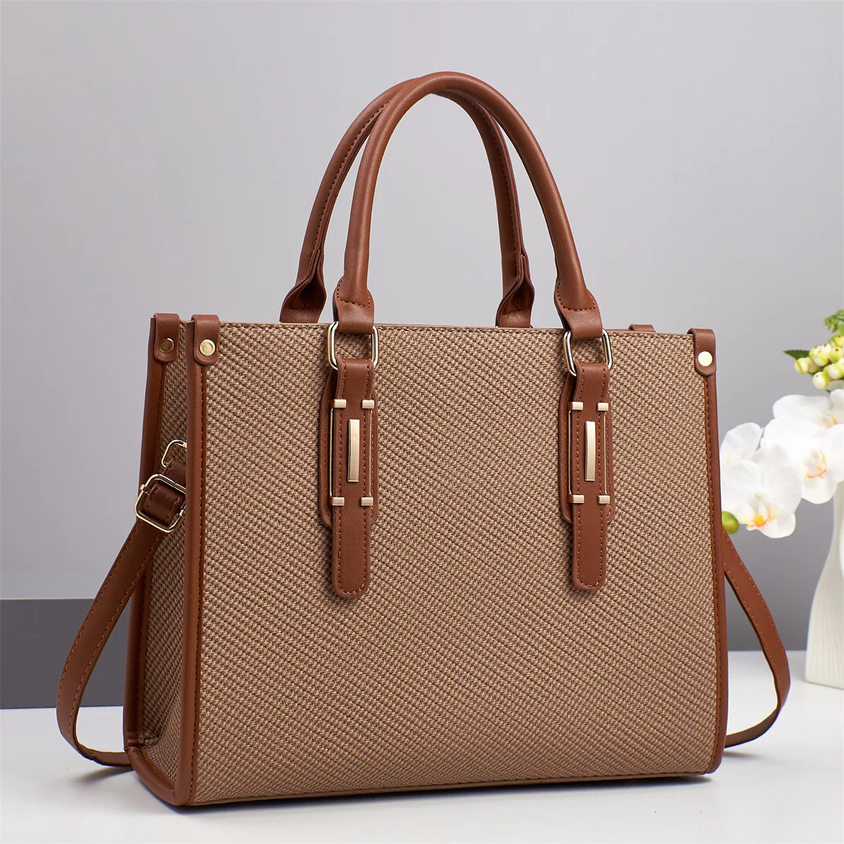 

2025 Woven Crossbody Bag, Stylish Mom Tote & Shoulder Purse, Versatile Women Handbag