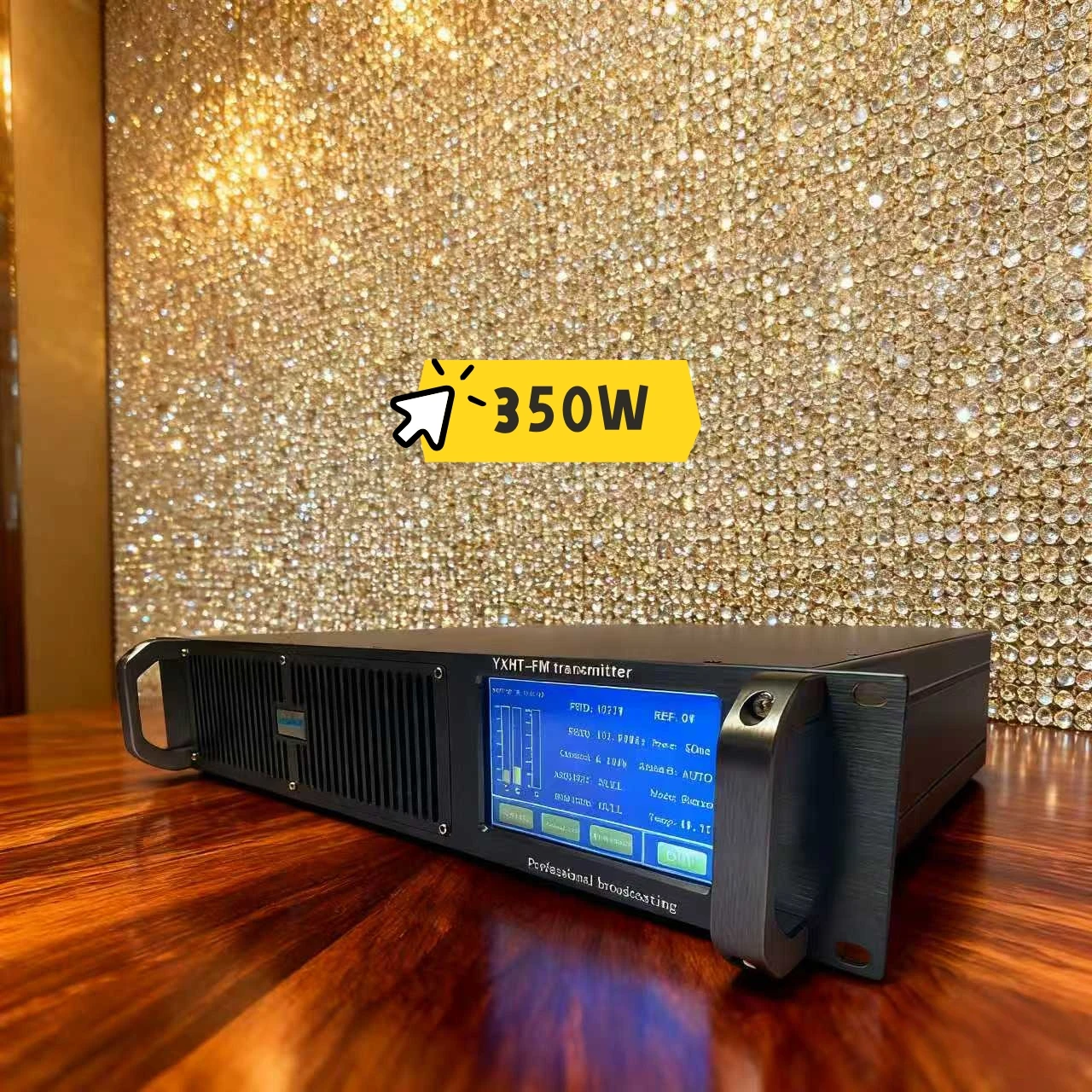 

Wide Voltage 110V-220V YXHT-350W FM Transmitter - Energy-Saving, Smart Fan Cooling, AES/RDS Inputs for Schools, Theme Parks