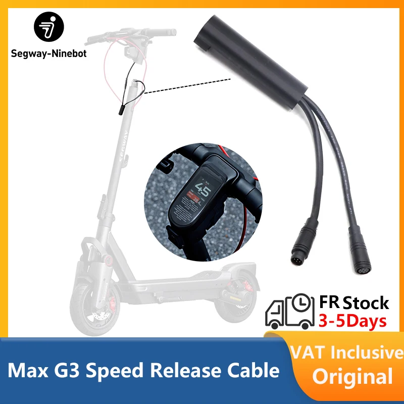 Câble de déverrouillage de vitesse pour trottinette électrique Ninebot By Segway Max G3 D / Max G3 E, vitesse maximale de 45 km/h, stock PL ﻿