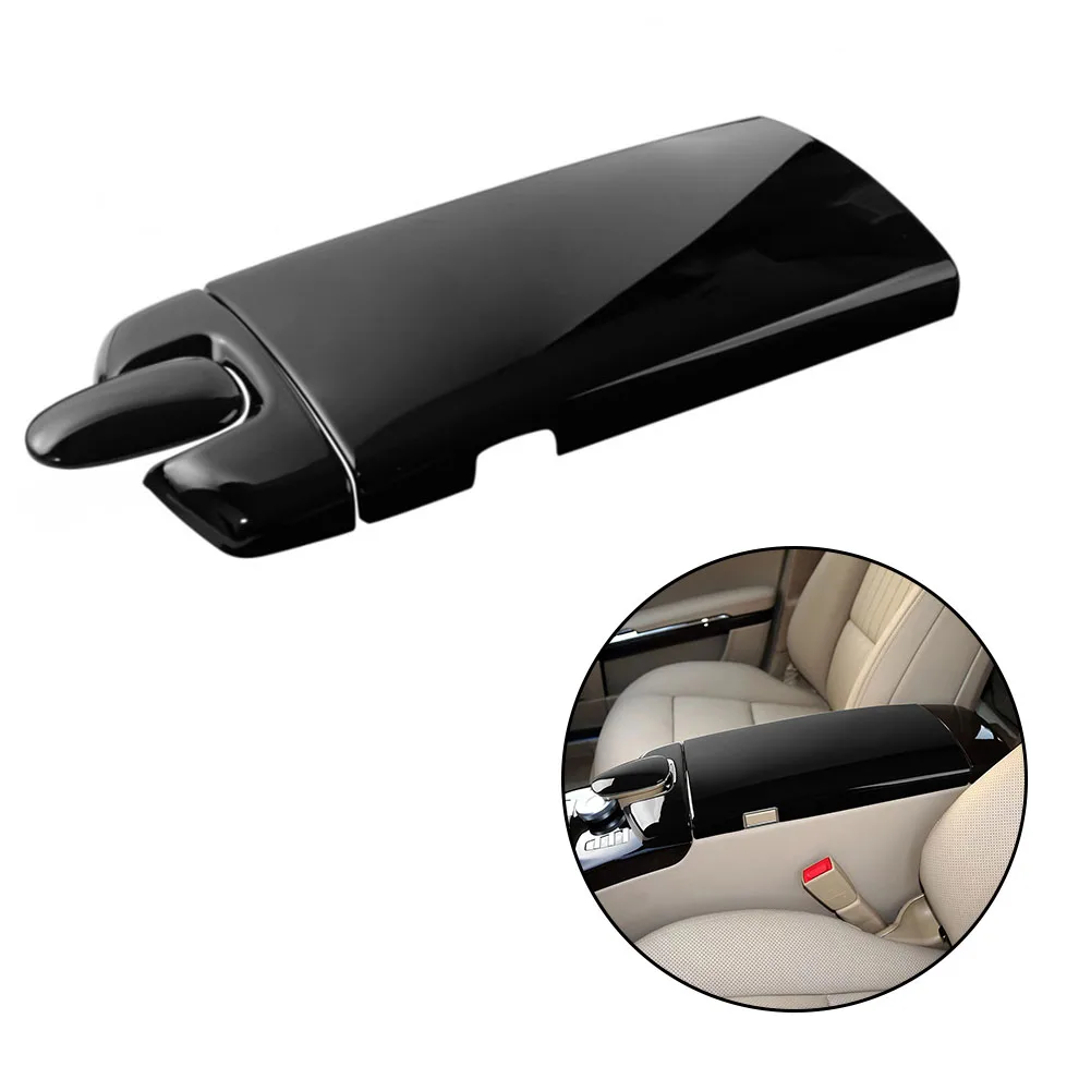 

Console Armrest Box Panel Cover Interior Parts Panel Cover 1 Set/3PCS 1pc ABS Bright Black Console Armrest Box