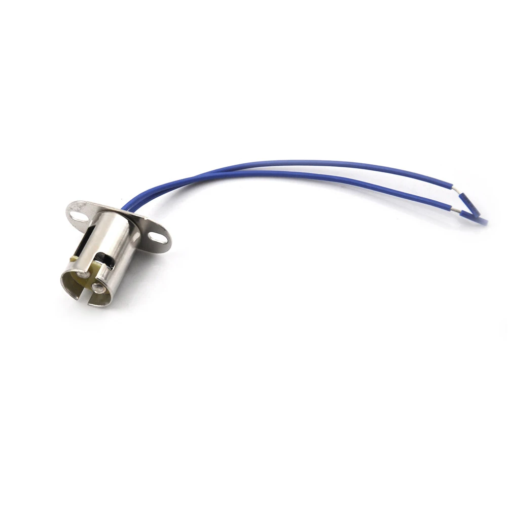 Metal B15 Lampholder B15D Socket Flat Foot Lamp Holder Base Ba15d