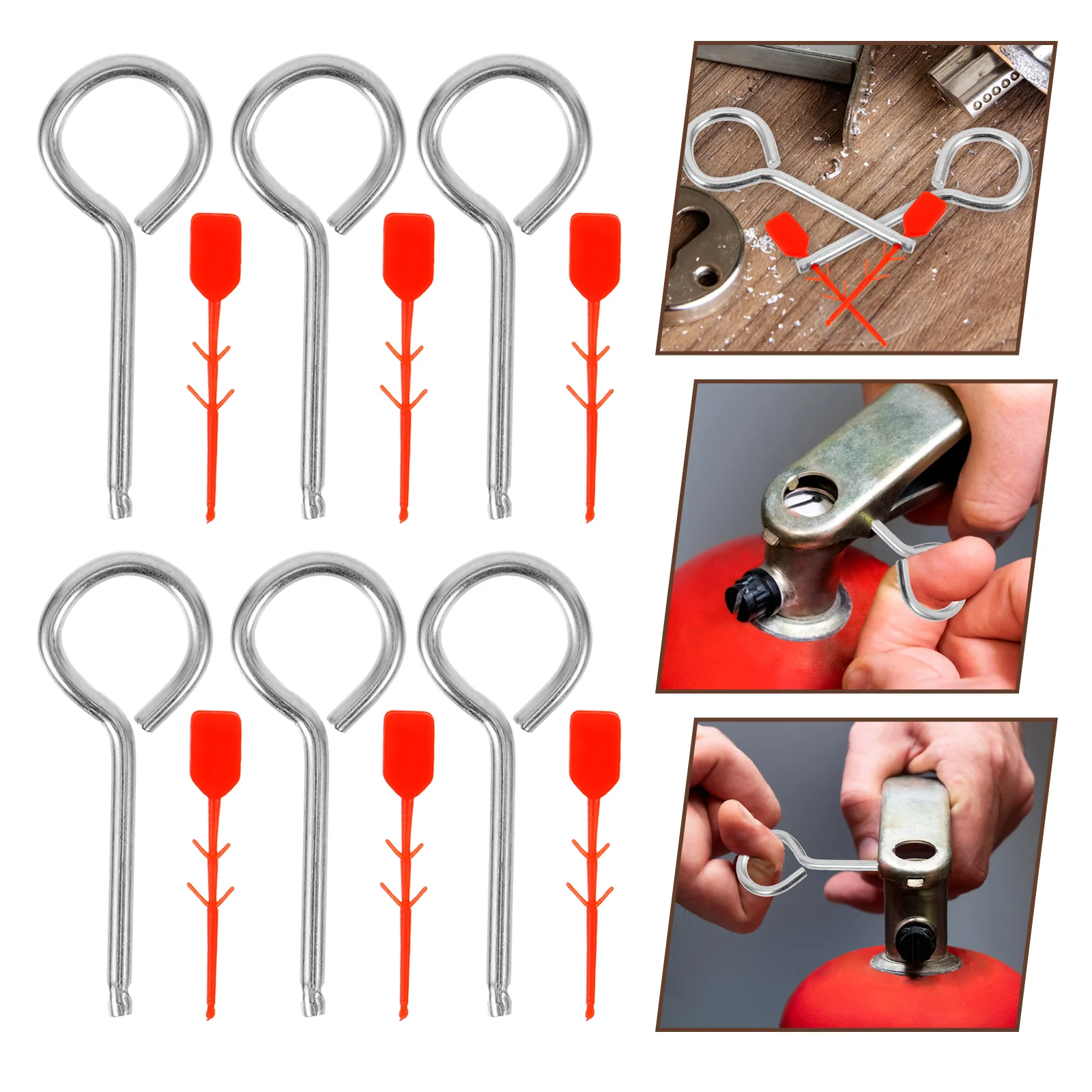 10 pezzi estintore in metallo chiusura estintori guarnizioni di sicurezza perni di bloccaggio in ferro per