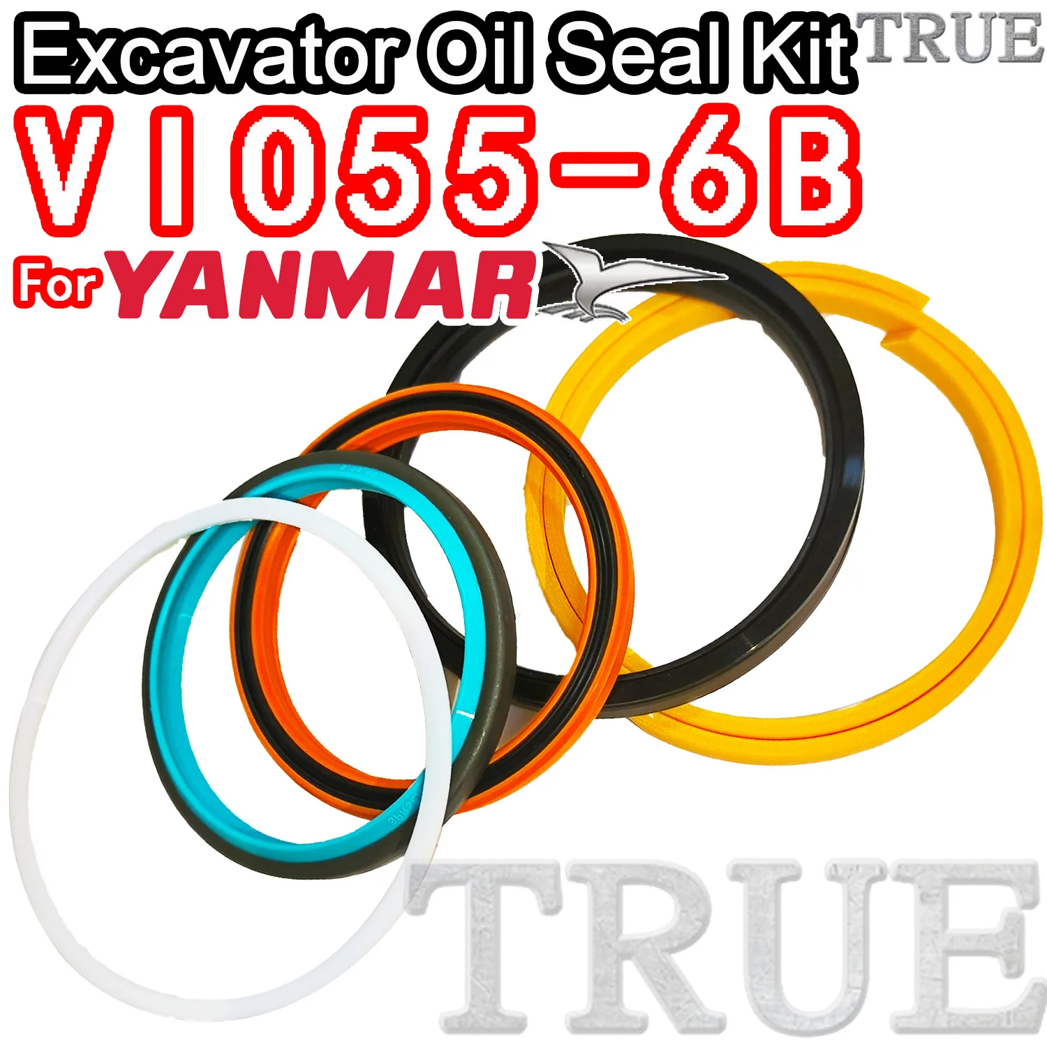 

For VIO55-6B Yanmar Oil Seal Excavator Repair Kit VIO55 6B TRAVEL Joystick Engine O-ring Cylinder BOOM ARM Bucket Hydraulic Pump