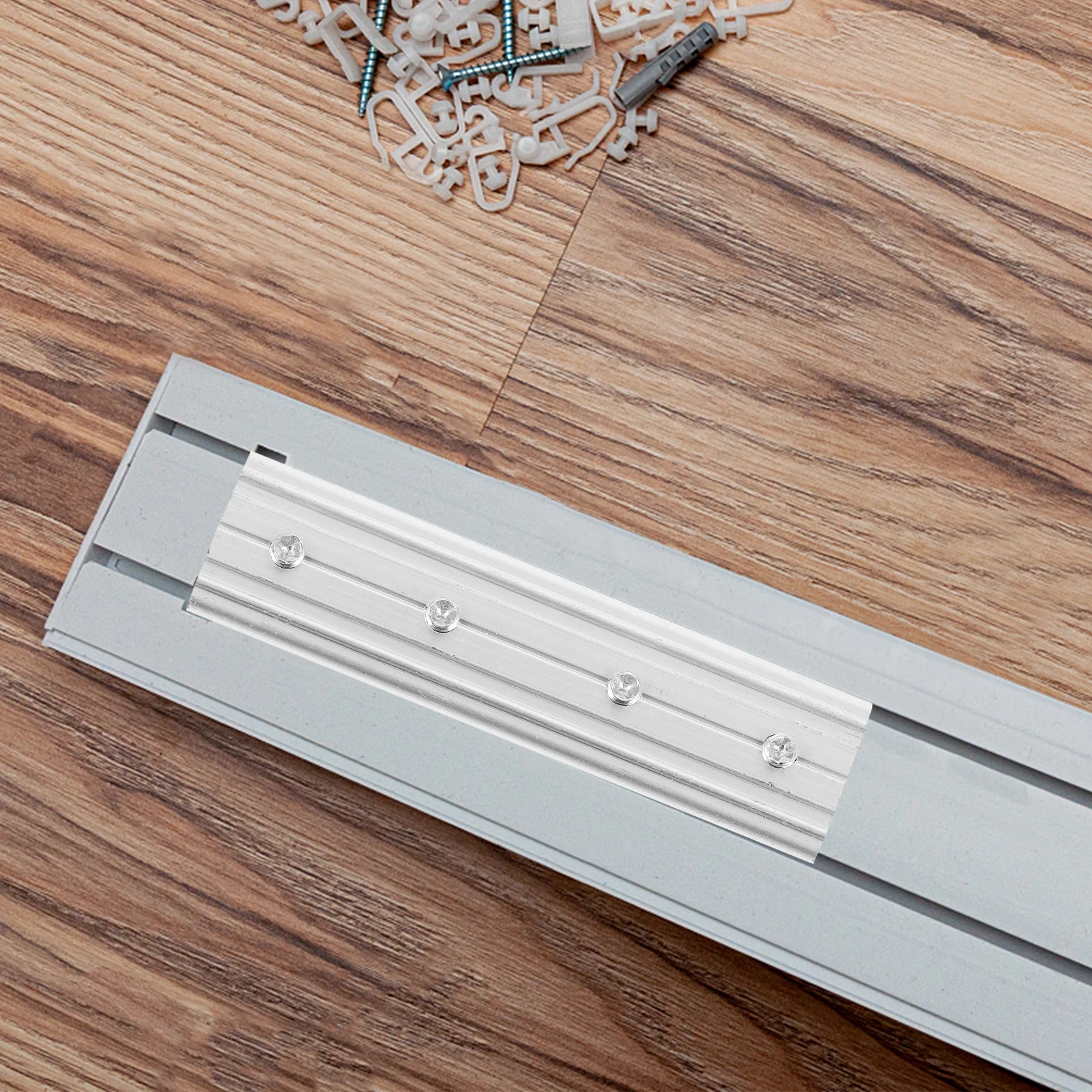 

Curtain Rod Connector Aluminum Alloy Track Joint Home Use Living Room Bedroom Window Accessories Solution Curtain