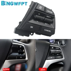 High Quality Car Cruise Control Steering Wheel Buttons Switch Black For Hyundai Elantra 1.6L 2016 2017 2018