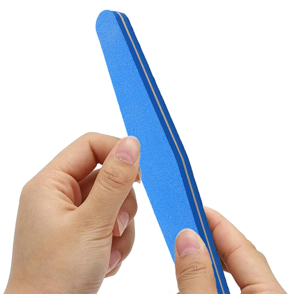 5pcs Professional Sponge Nail for Files Rhombus Style Nail Art Sanding Buffing Manicure Tools Polish Buffer Removal Emery Tools