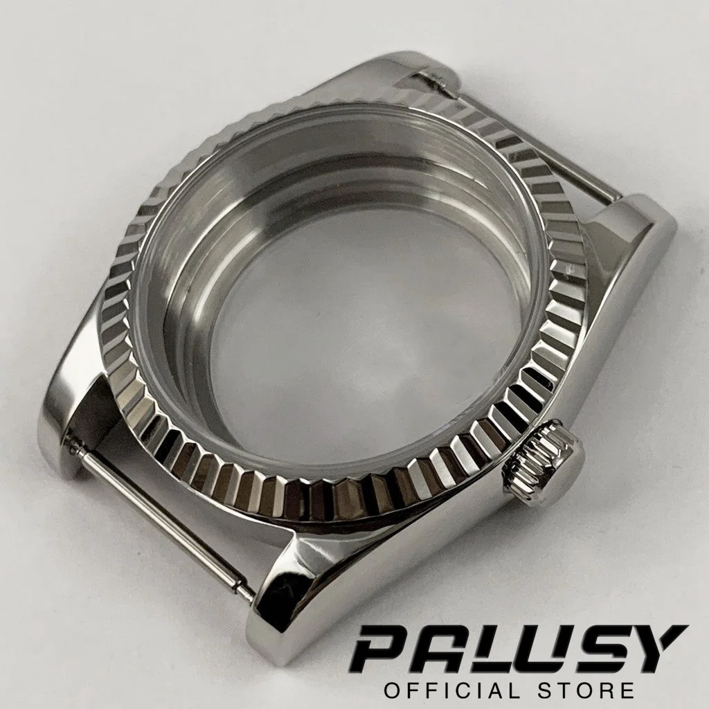 36MM/40MM Tooth Ring Fine Steel Case Sapphire Glass Fitting NH35/36 ETA 2824 PT5000 Movement Watch Modification Accessories