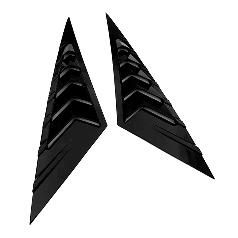 

Gloss Black Rear Side Vent Quarter Window Louver Shutter Cover Trim Replacement Accessories For Hyundai Elantra 2021 2022 2023