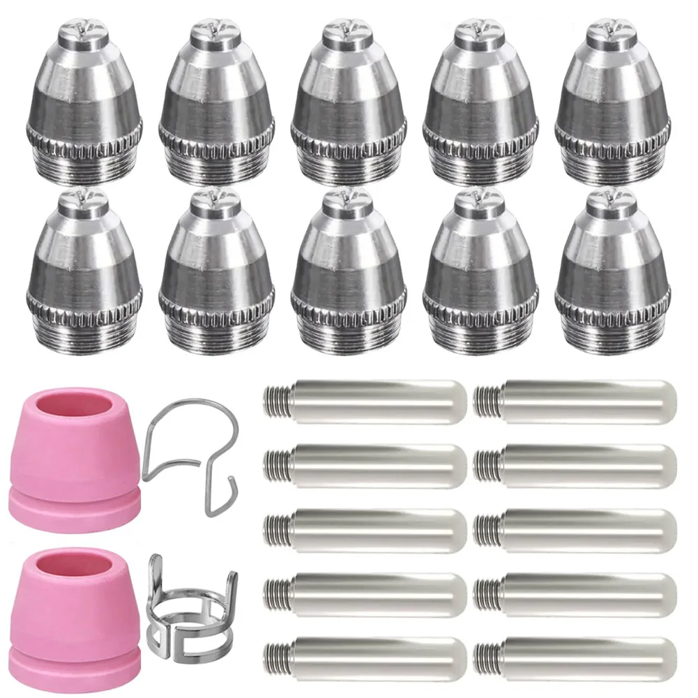 For AG60 Plasma Cutter Torch Consumables 24PCS for SG55 CUT50DP LTP5000 with Enhanced Stability and Performance