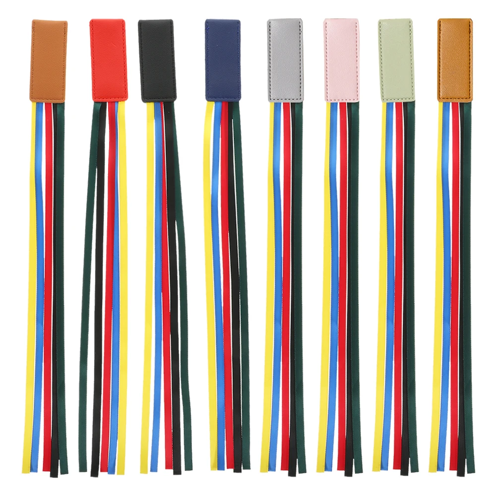 8 Pcs Bookmark Ribbon Marks for Reading Bookmarks Books Marking Ribbons Markers with Labeling Student