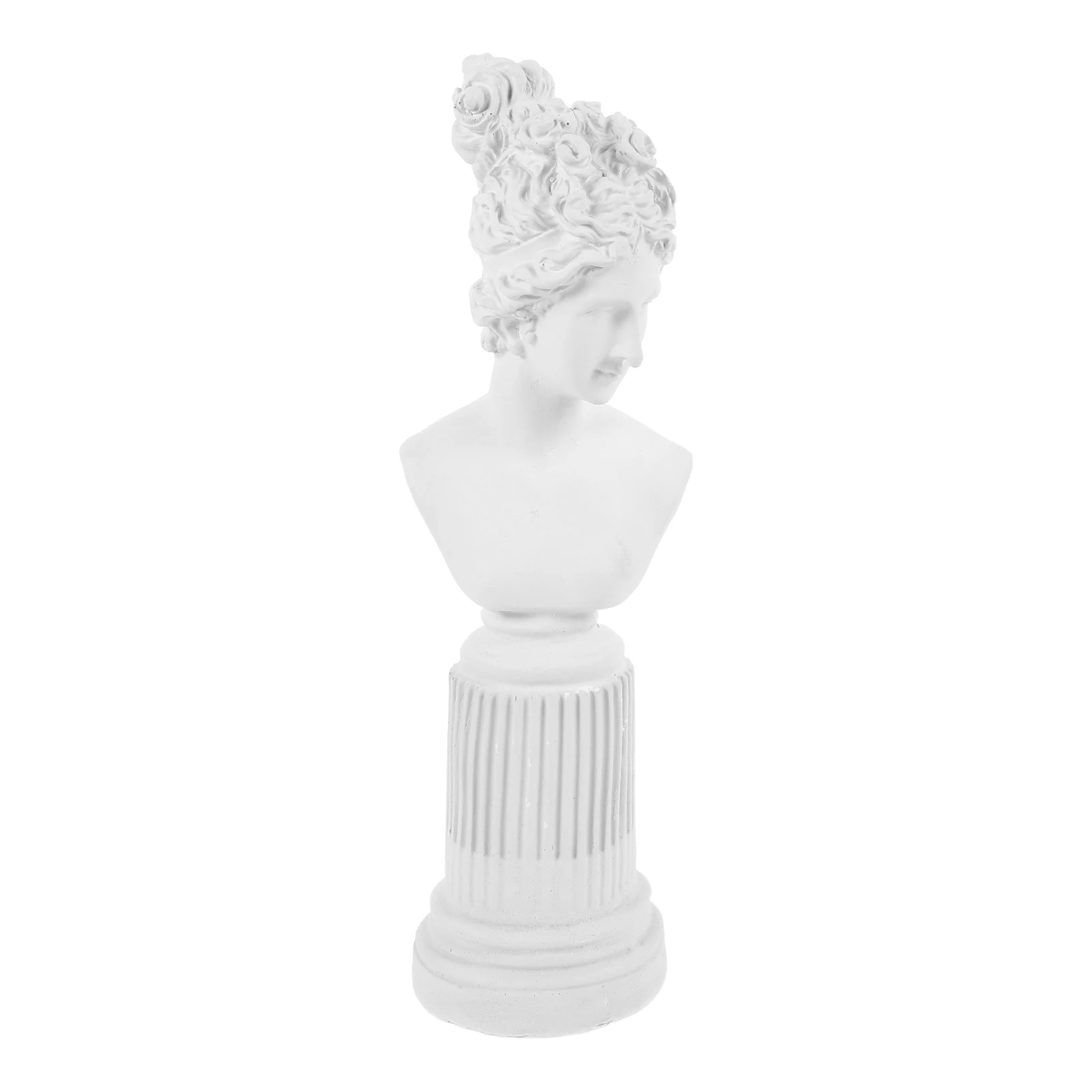 

Gypsum Gypsum Bust Garden 35cm Home Decor Plaster Sculpture Desk naments Indoor Bust Statue Garden Art Piece