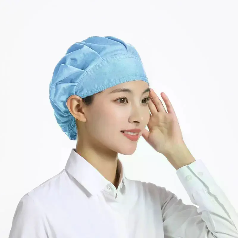Polyester‑Cotton Printed Scrub Cap Breathable Work Hat For Nurse Doctor Dental Staff
