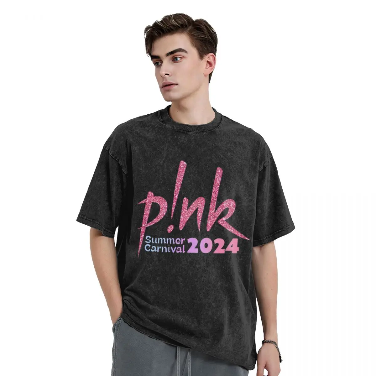 

P!nk Pink Singer Summer Carnival 2024 Tour Shirt T-Shirt Short sleeve tee Aesthetic clothing men graphic t shirts