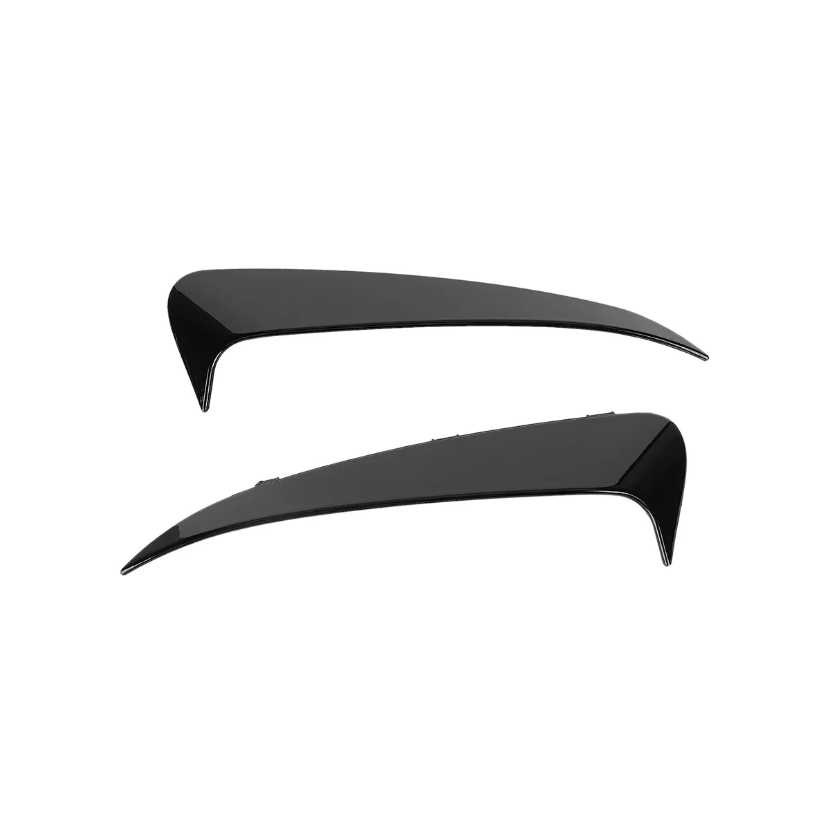 Rear Bumper Canard Flaps Spoiler Cover Trim Accessories for Mercedes Benz C Class W205 2015-2021