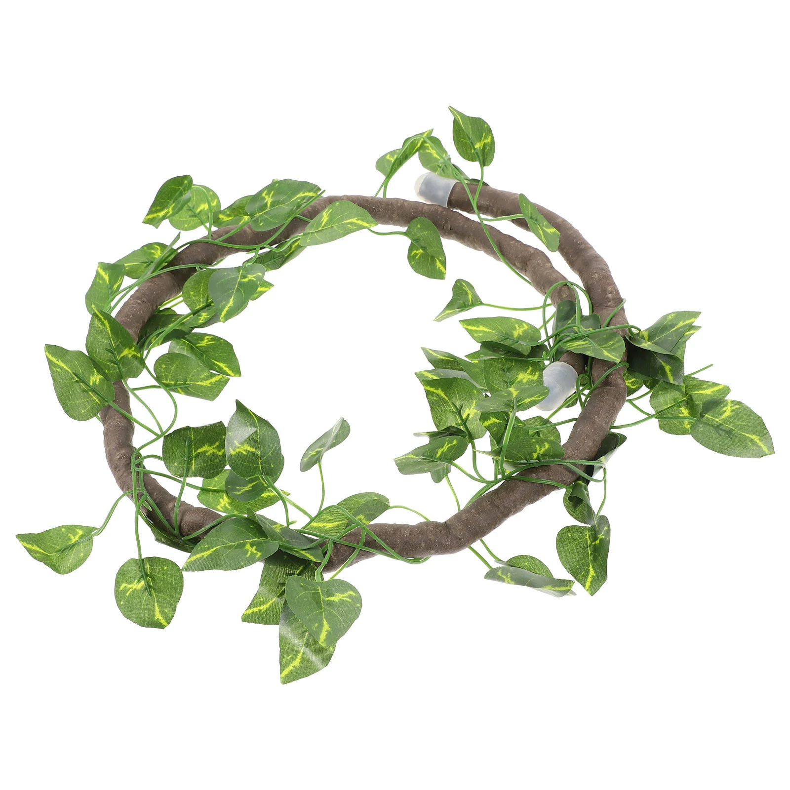 

1 Set Artificial Vine Reptile Cage Decor Flexible Simulation Rattan Strong Suction Cups Bright Lifelike Leaves For Terrarium Pet