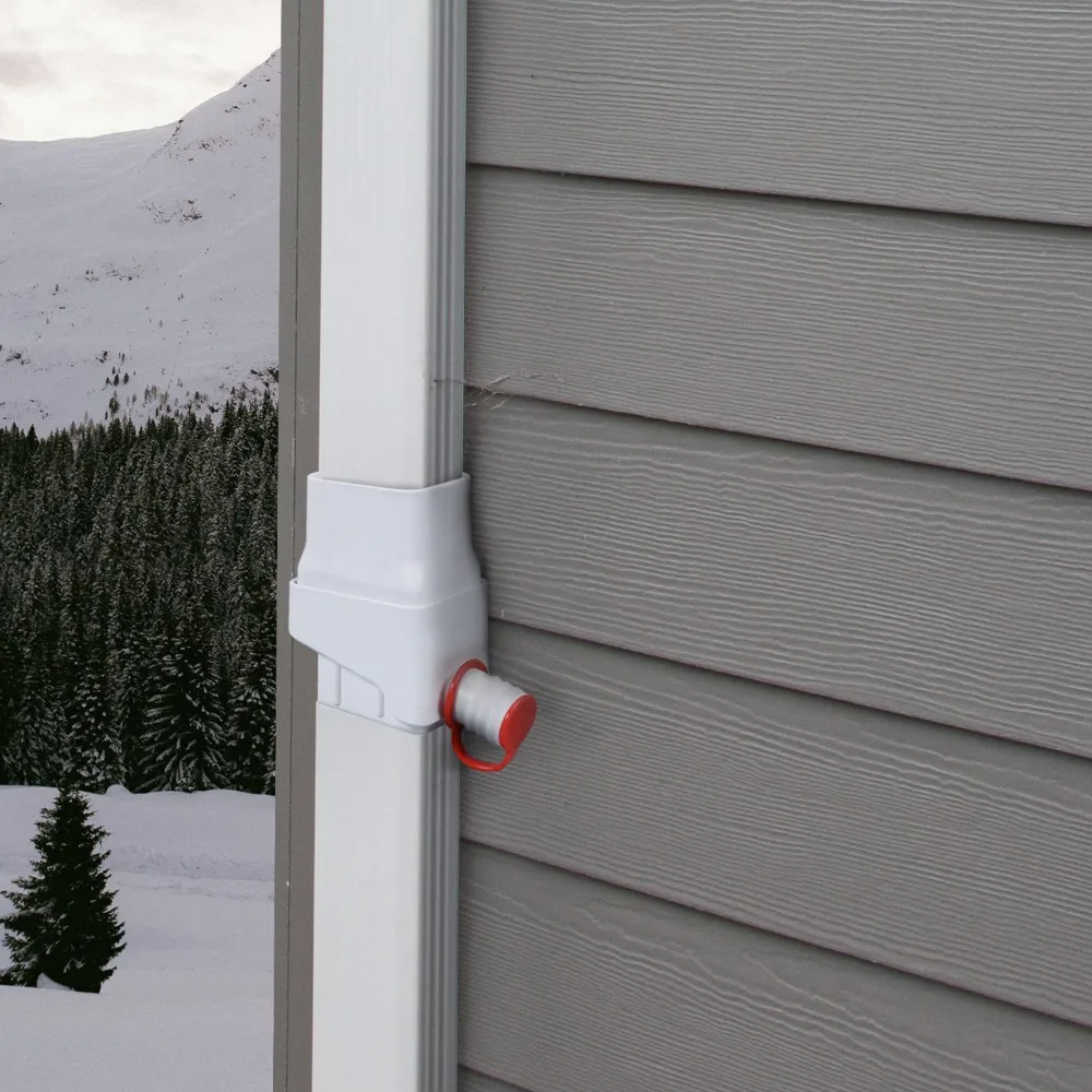 Easy Installment Rainwater Collection System Rain Barrel Kit Supply Downspout Diverter With Adjustable Filtration Valve
