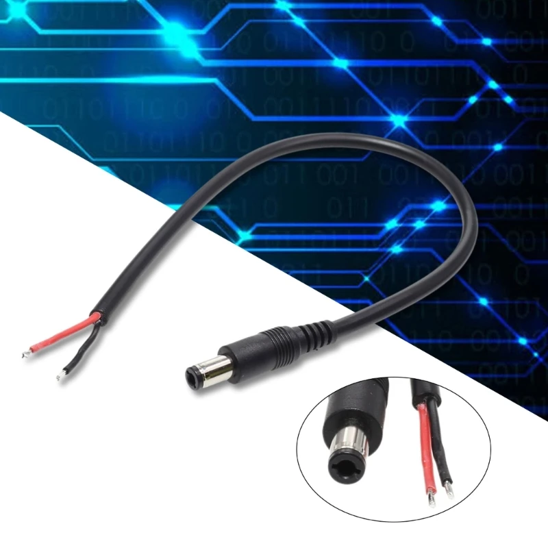 Conector macho confiable 6,3x3,0 mm a cable alimentación 2 pines para computadora todo en