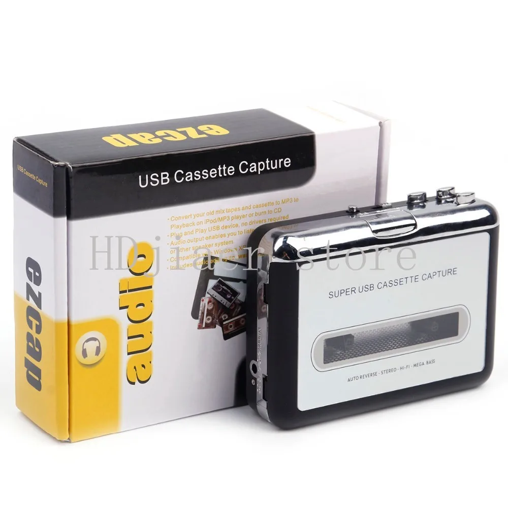 

USB Cassette Capture Device Cassette Player, Tape Player & USB Radio Cassette Recorder for Audio Digitization