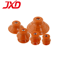 JXD LX SERIES LX-10/15/20/25/30/35/40/45/50/55 ORANGEL Double Layer Strong Silicone Industry Vacuum Suction Cup