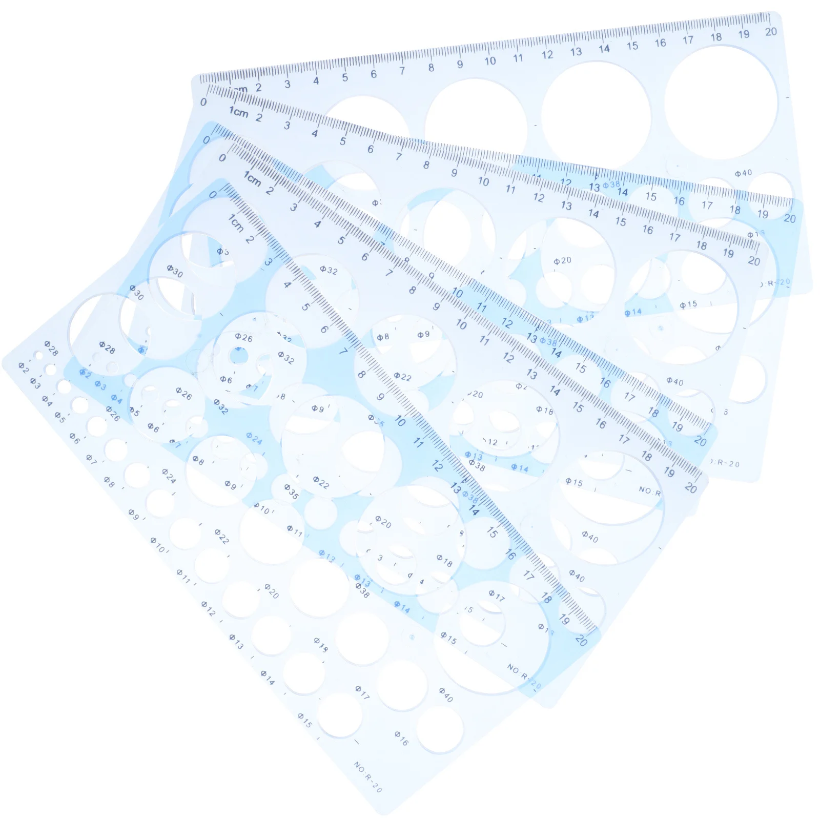 6 قطعة استنسل رسم مسطرة قالب هندسي أداة ثقب دائرة دليل قياس البلاستيك لصياغة تصميم الفن المعمارية