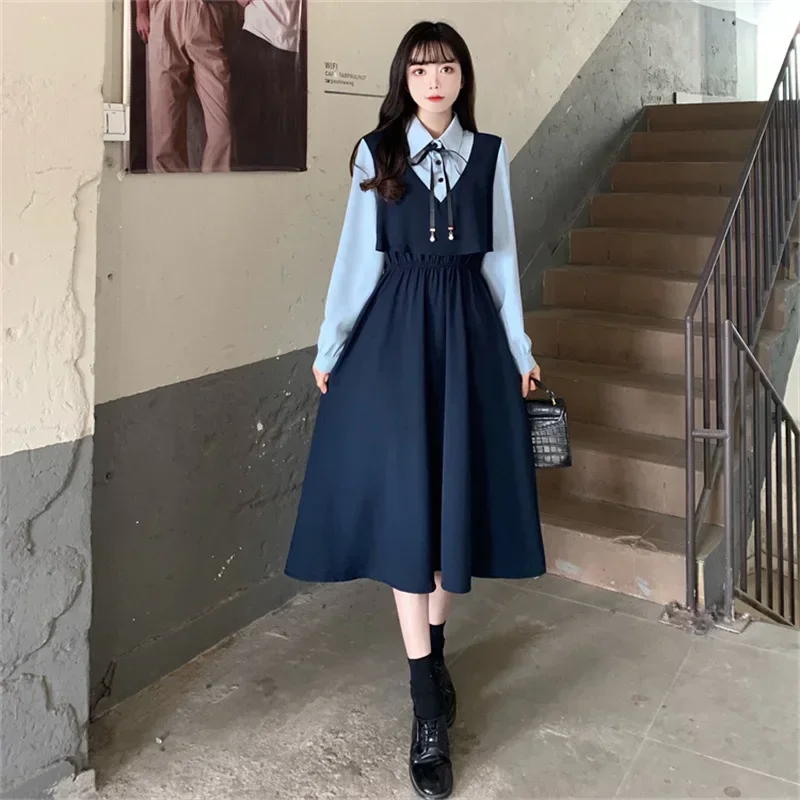 

Новинка: Осенне-зимний комплект из двух предметов с эффектом похудения и подчеркивания талии, в корейском стиле, модель 2026 года, оригинальный дизайн sdf3s