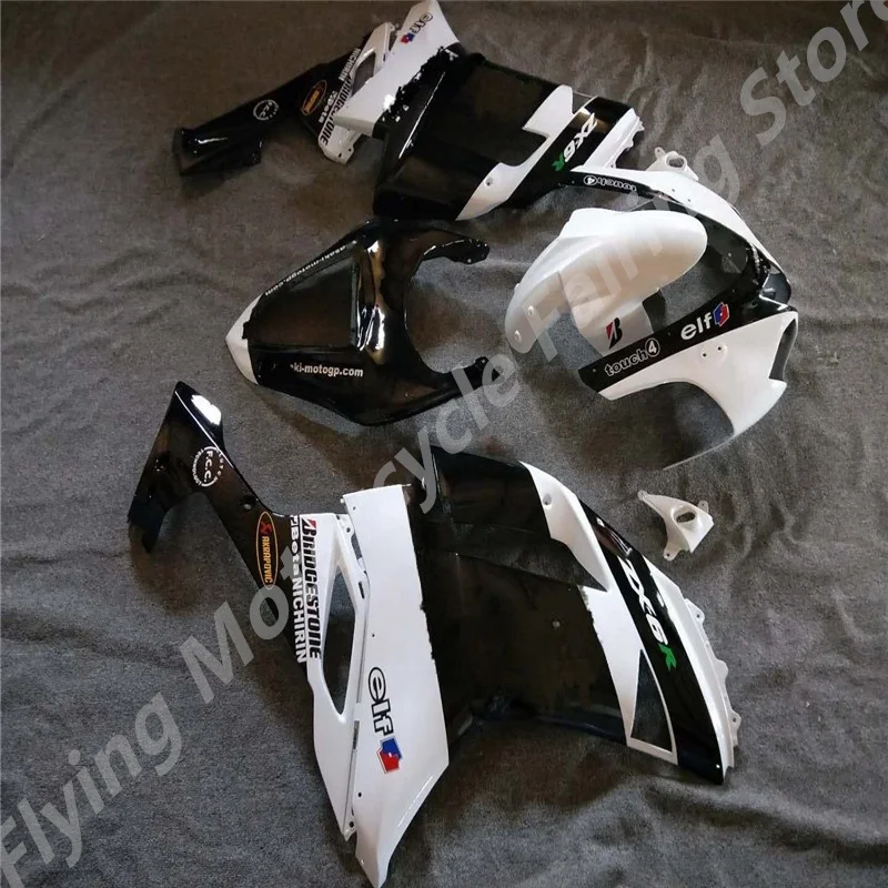 High quality fairing kit for KAWASAKI  ninja ZX6R ZX-6R 636 07 08 ZX 6R 07-08 ZX-6 2007 2008 white black  motorcycle fairing set