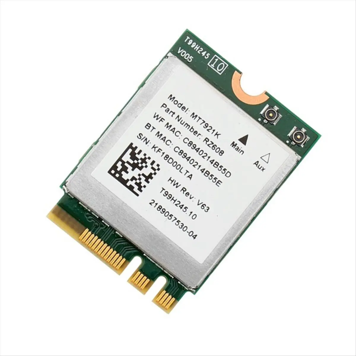

(A26M) MT7921k Двухдиапазонная беспроводная сетевая карта Wi-Fi 6 Bluetooth 5.1 для настольных ПК/ноутбуков, поддерживает Windows 10/11